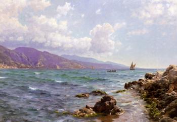 珮德 莫尅 曼斯特德 Fishing Boats on the Water, Cap Martin 珮德 莫尅 曼斯特德 Fishing Boats on the Water, Cap Martin